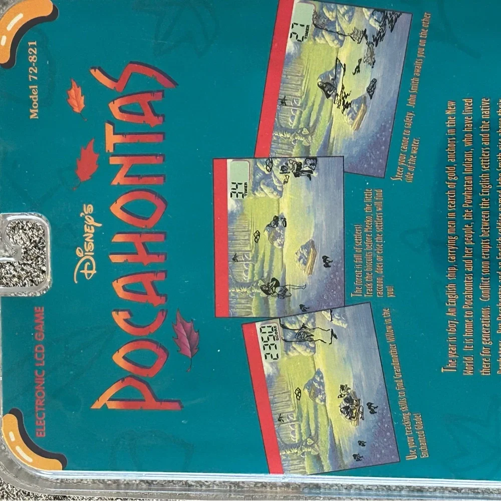 Vintage 1995 Tiger Electronics Pocahontas Handheld Game In Original Package
